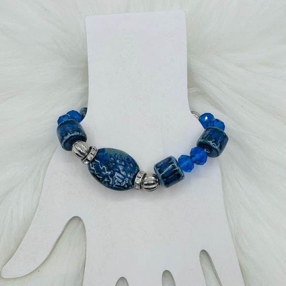 Jewelry - Large Natural Stone Beaded Unique Design Bracelets Style 203